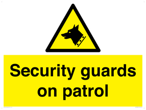 Security guards on patrol